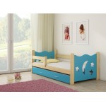 Otroška postelja 4kids Pine Blue Wood